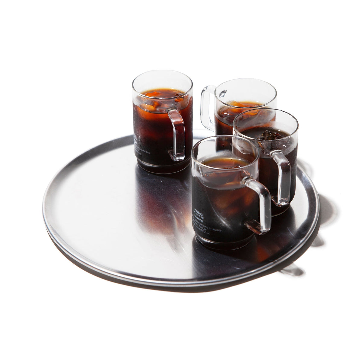 Puebco Aluminium Round Tray / ø12" — front view