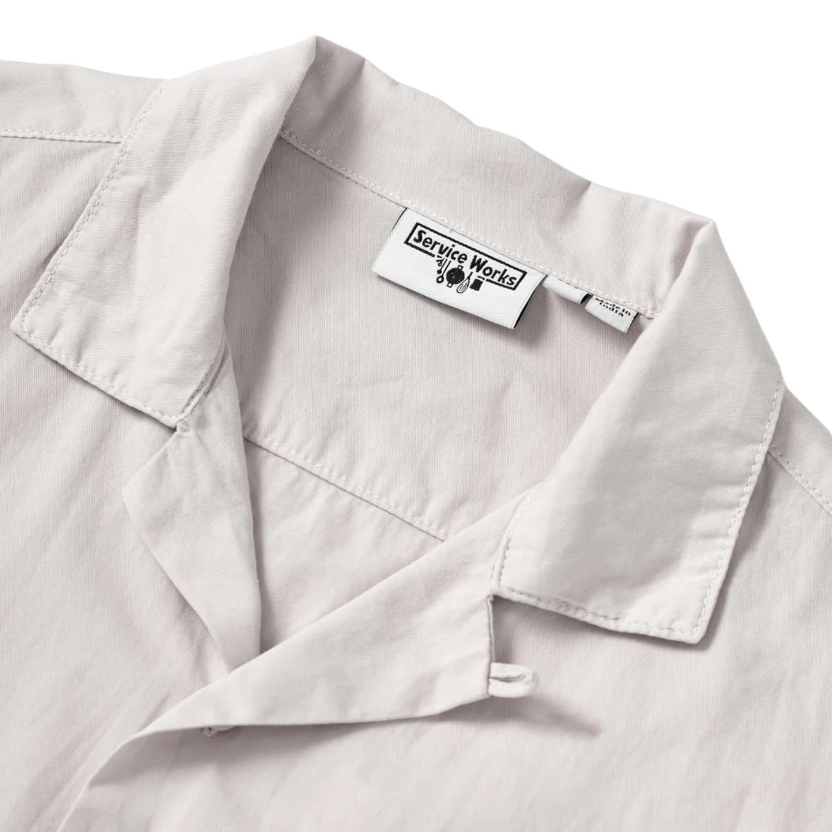 Service Works Script Resort Shirt — Salt — view 4