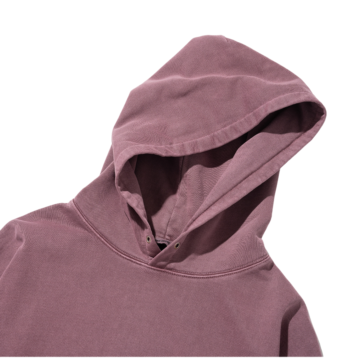 Uniform Bridge Basic Dyeing Sweat Hood — Pigment Red — view 7