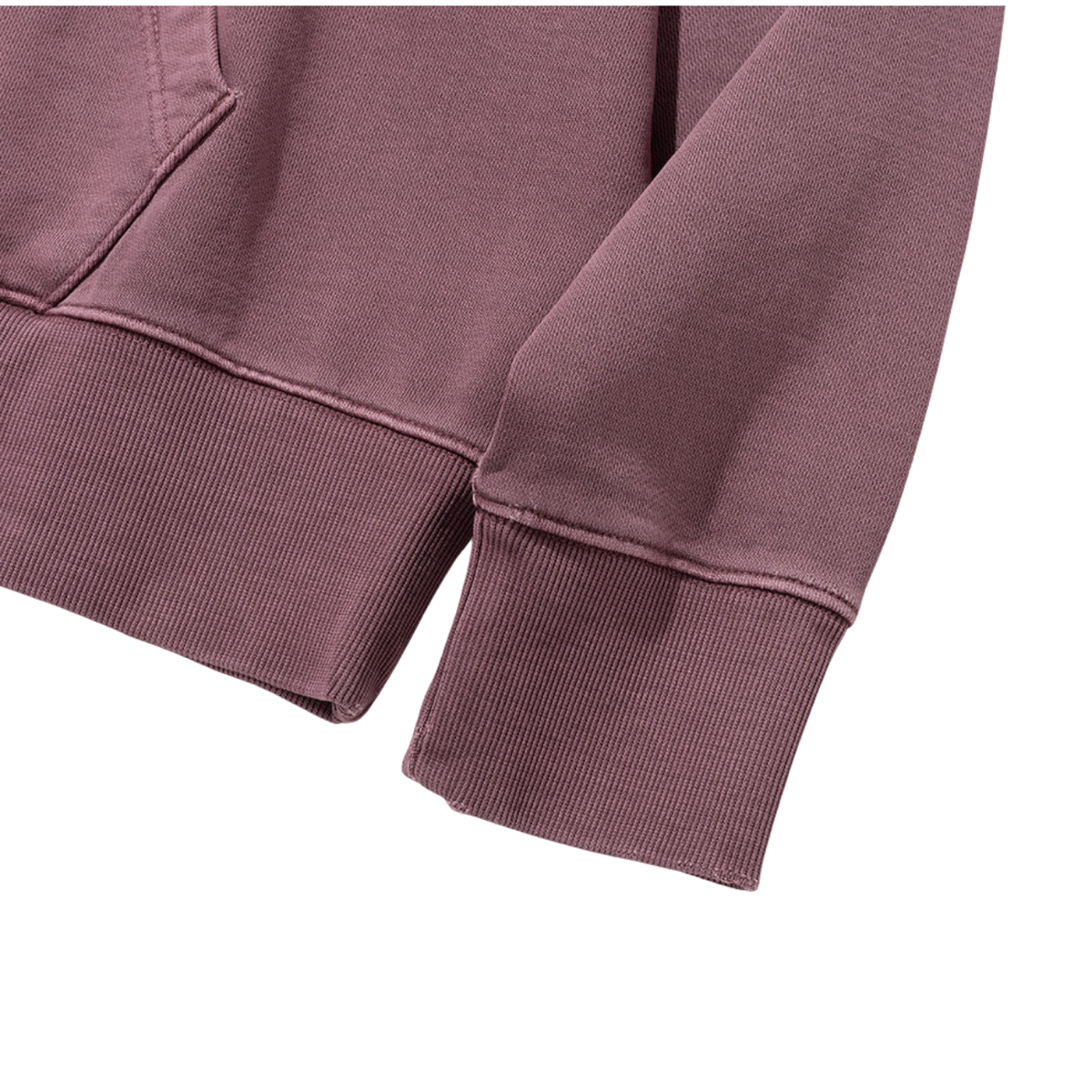 Uniform Bridge Basic Dyeing Sweat Hood — Pigment Red — view 9