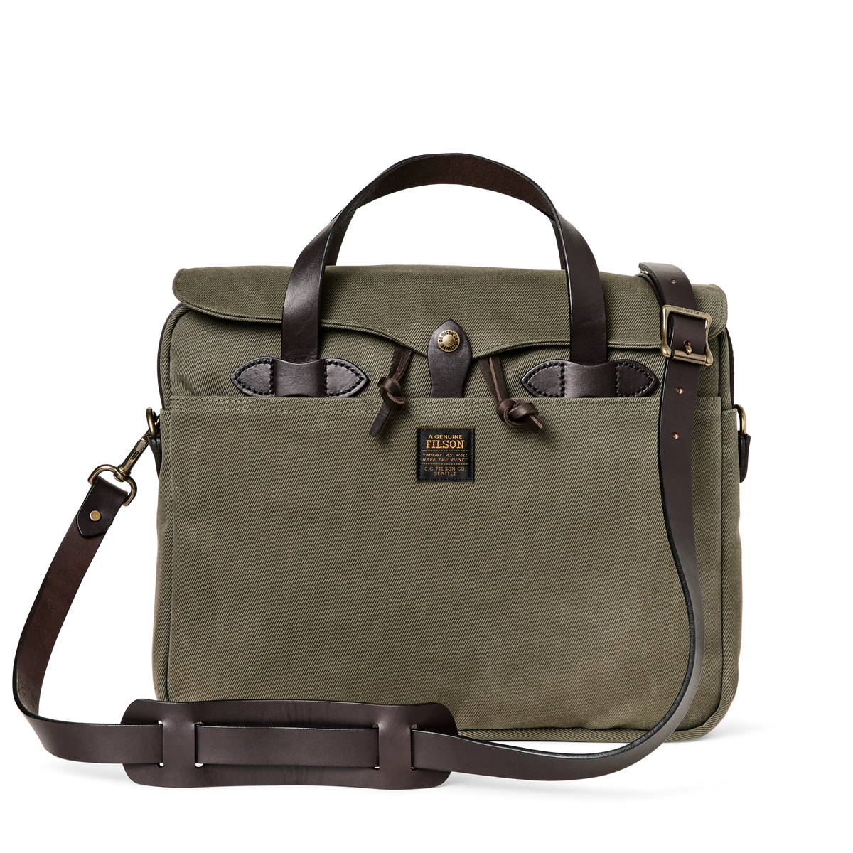Filson Original Briefcase — Otter Green — view 2