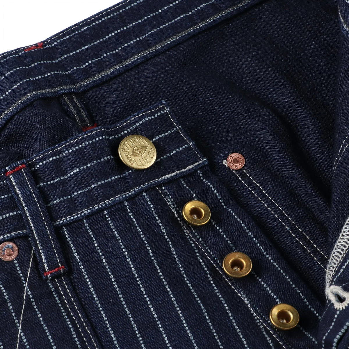 PHERROWS 30S WORK PANTS - INDIGO-WABASH