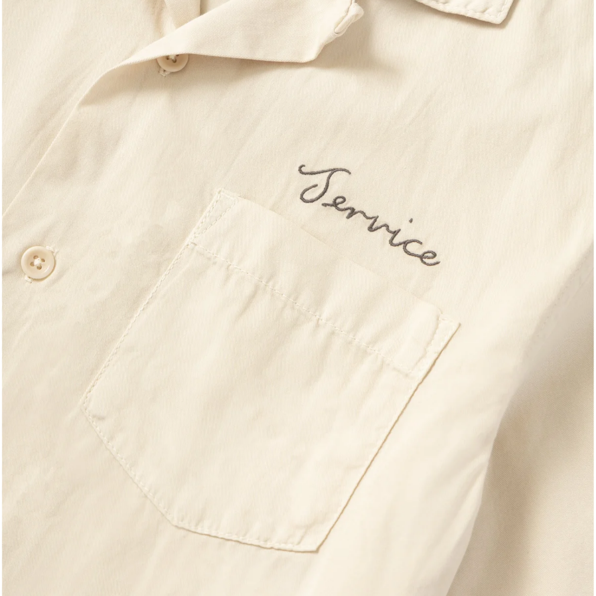 Service Works Script Resort Shirt — White Oak — view 3