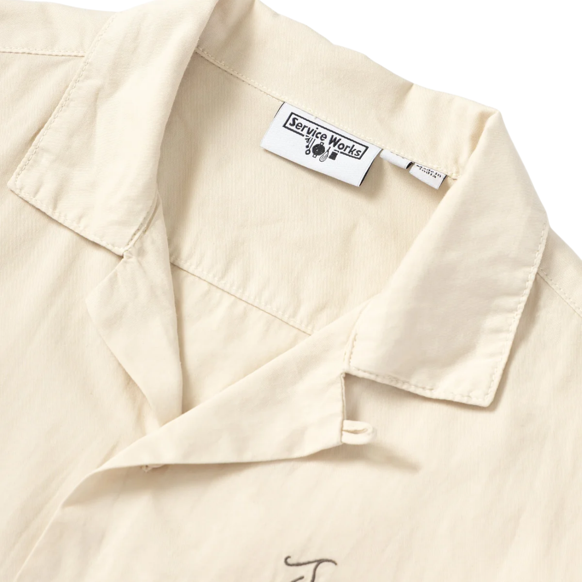Service Works Script Resort Shirt — White Oak — view 4