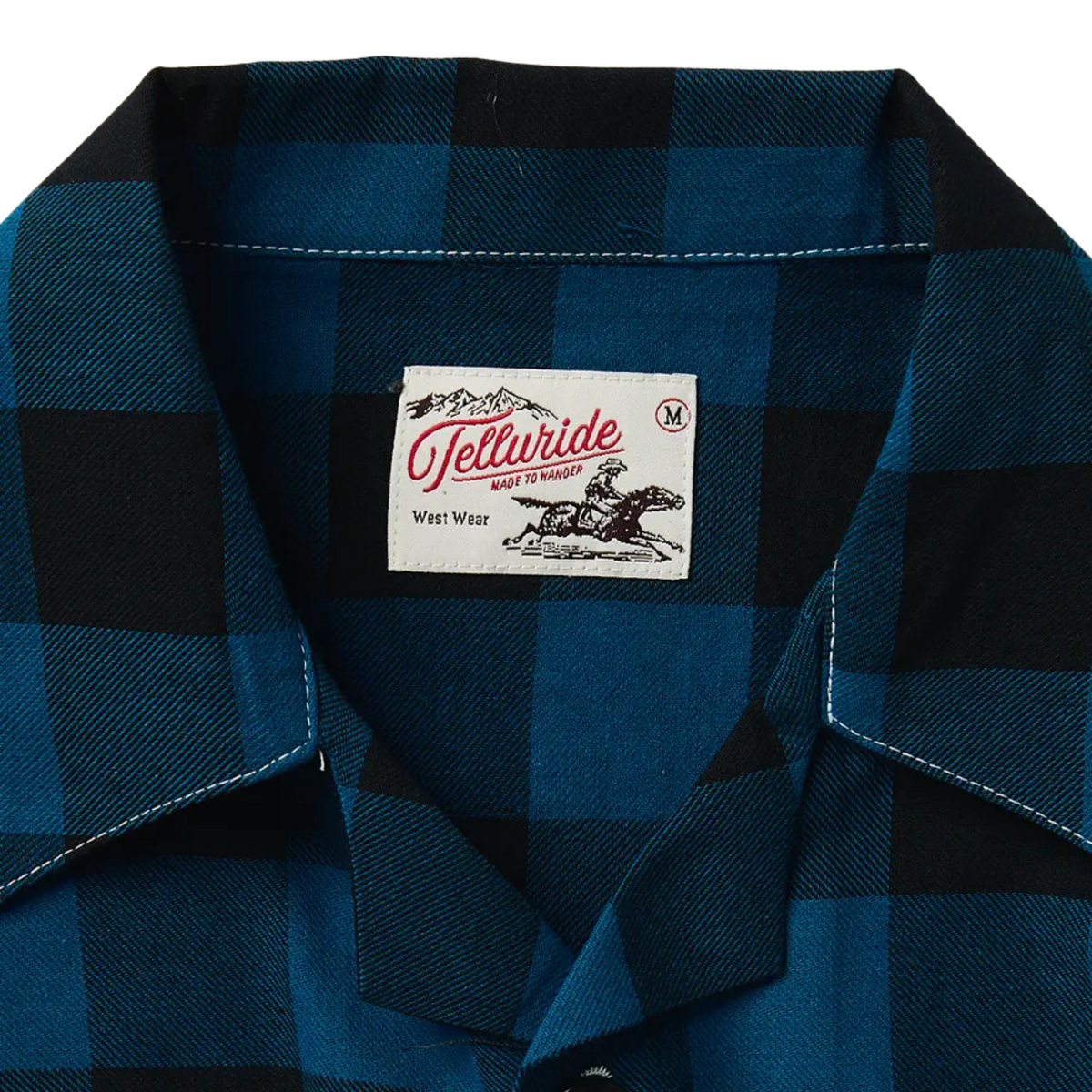 Telluride Check Shirt Jacket — Teal — view 3