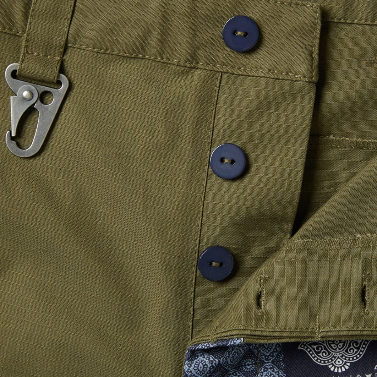 Union Labs Patch Up P43 Shorts — Olive — view 4