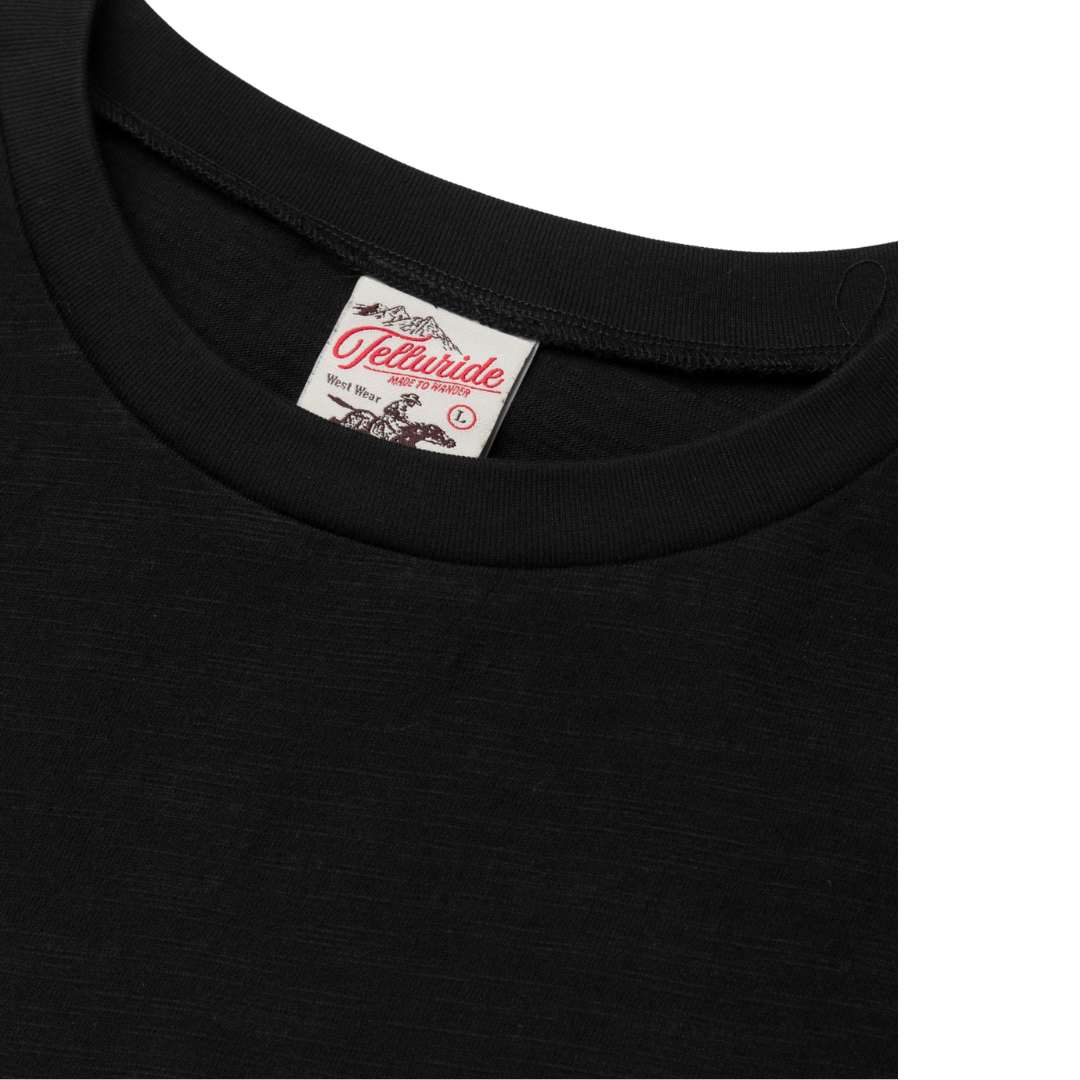Telluride - Death Drifter Slub Pocket Tee — Black — view 4