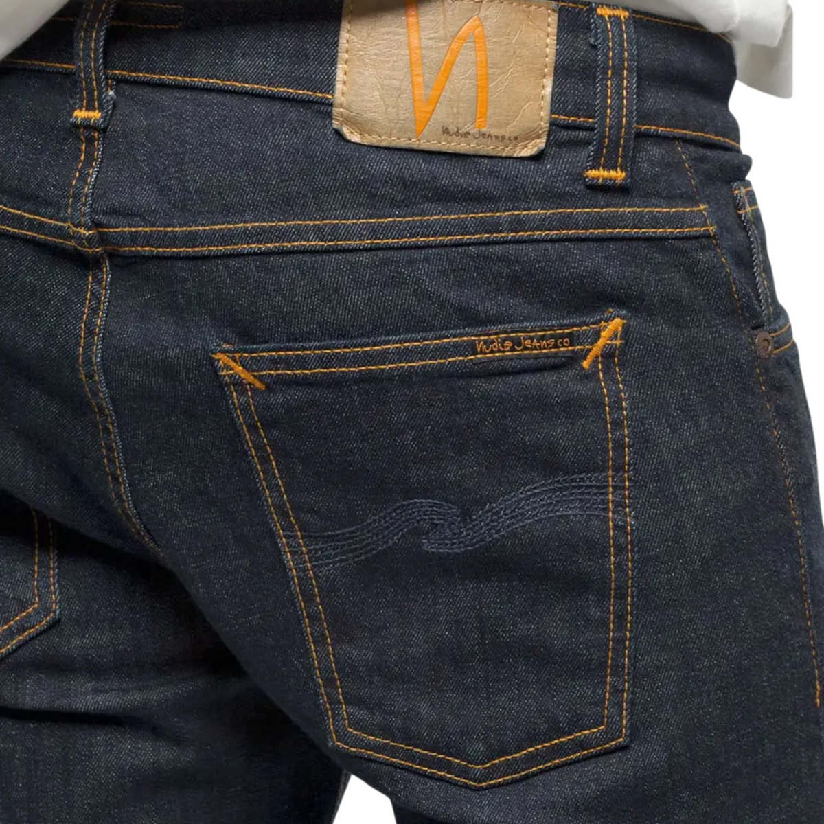 Nudie Jeans Tight Terry — Rinse Twill — view 3