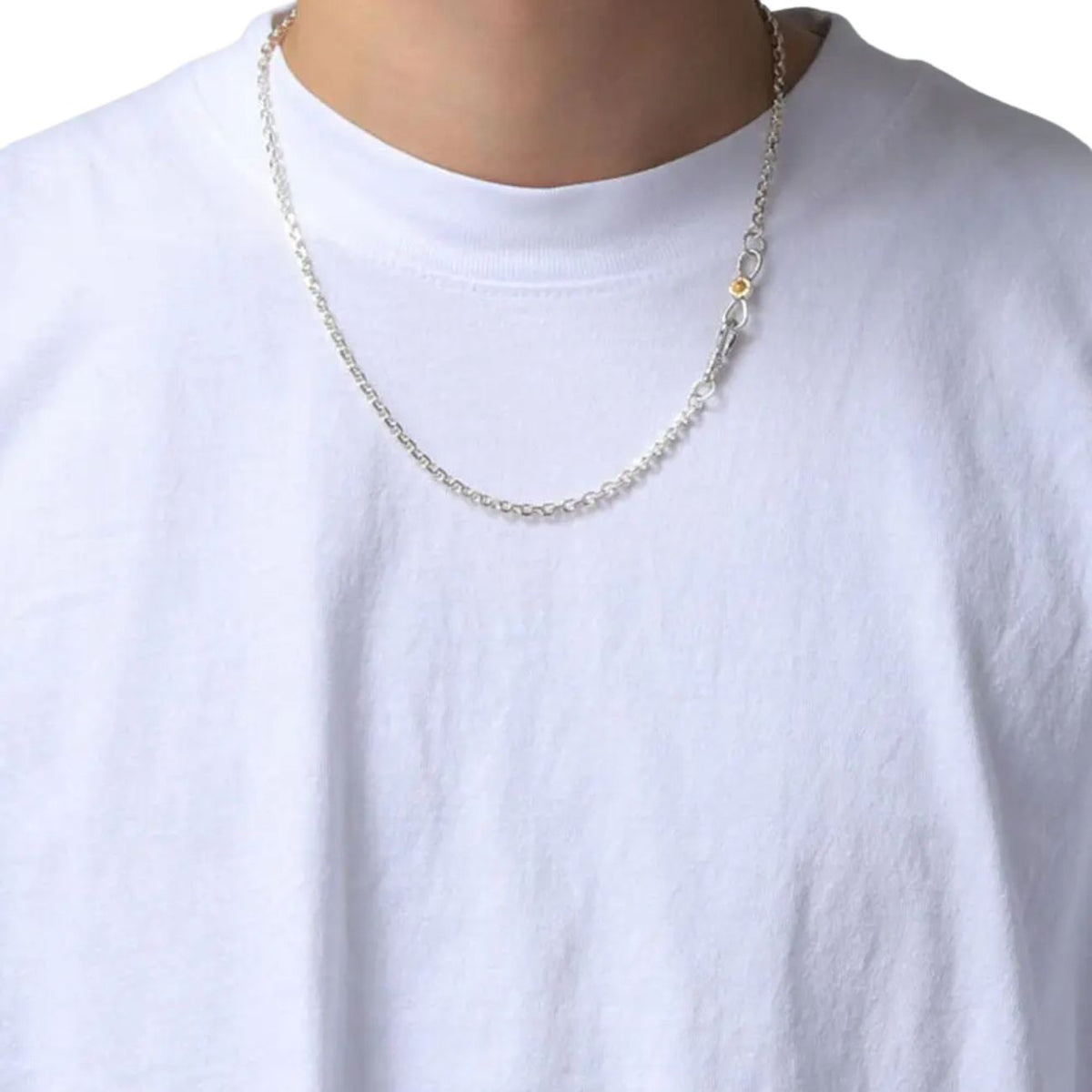Saad Sun Symbol End Hook Silver 925 K24 Gold Plated Necklace Parts — No Color — view 3