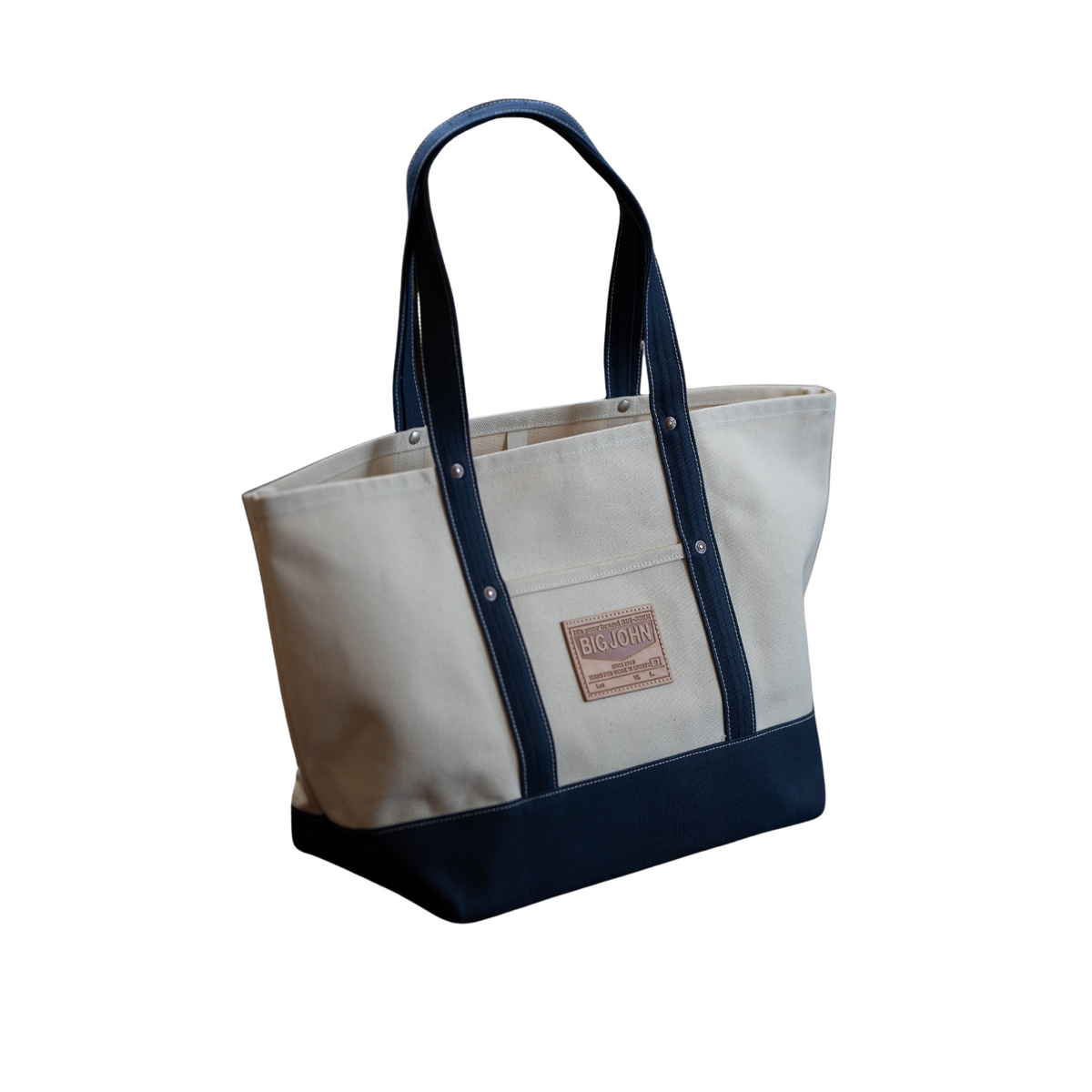 Big John VBTT45 Canvas Tote Bag — Kinari/Navy — view 3