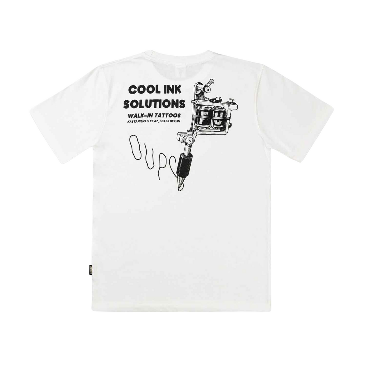 The Dudes Cool Ink T-Shirt — Off-White — front view