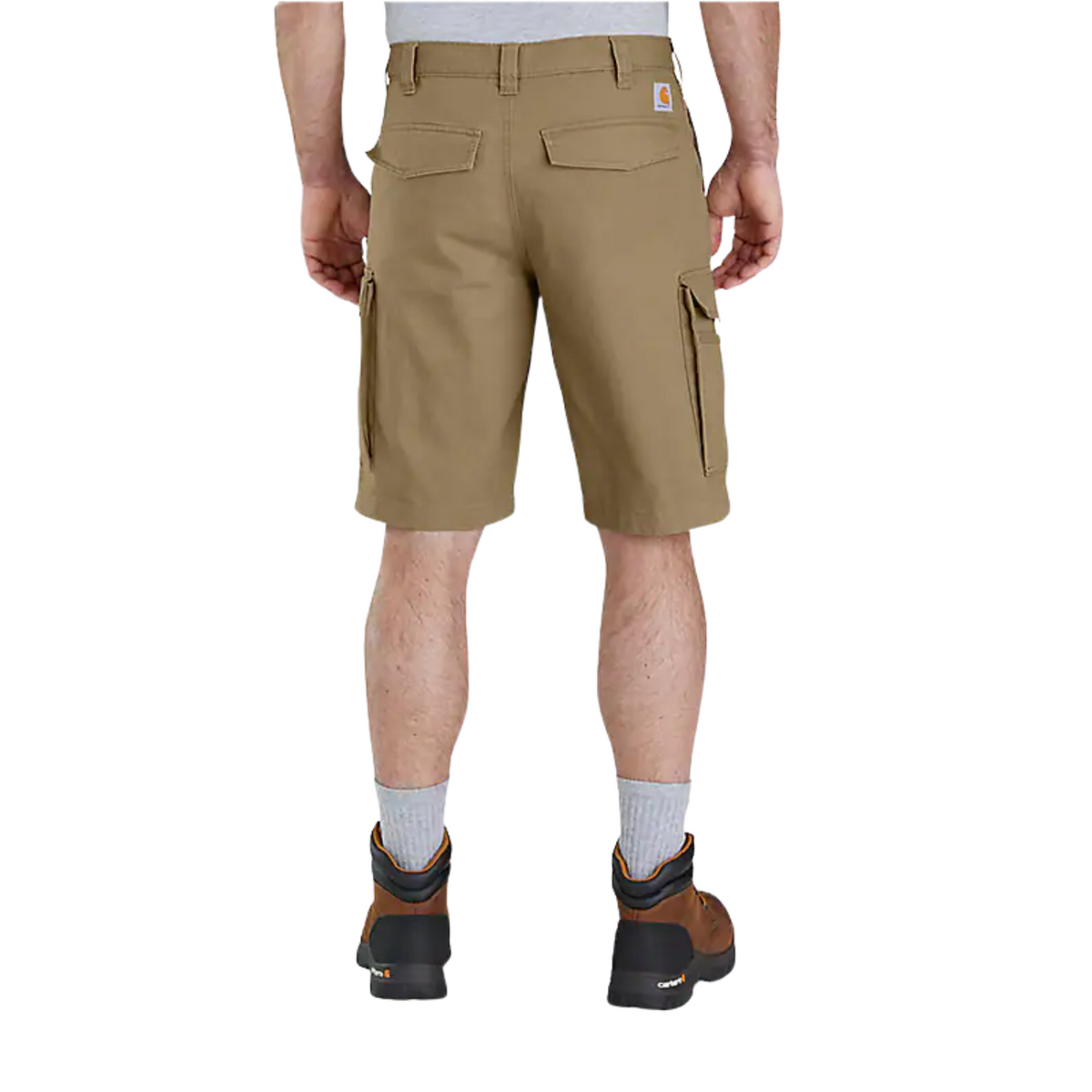 Carhartt Rugged Flex Relaxed Fit Canvas Cargo Work Short — Dark Khaki — view 2