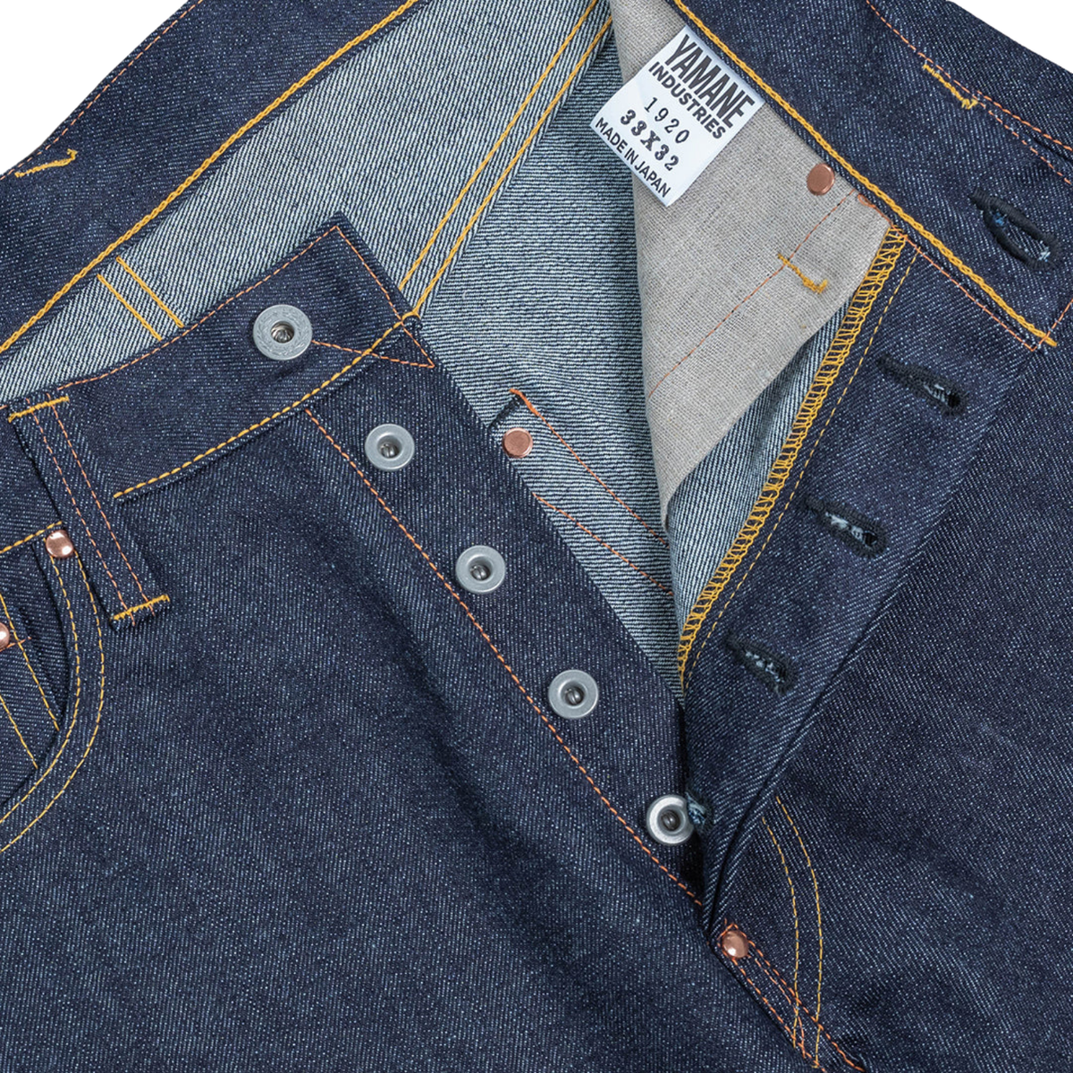 Yamane LOT.1920 NO.2 Regular Tapered — Denim — view 4