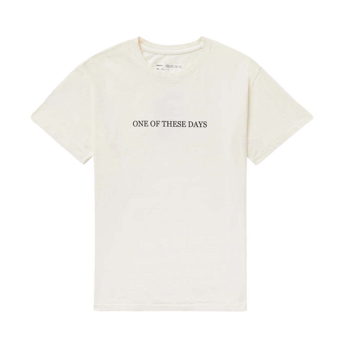 One Of These Days One Of These Days Logo T-Shirt — Bone — front view