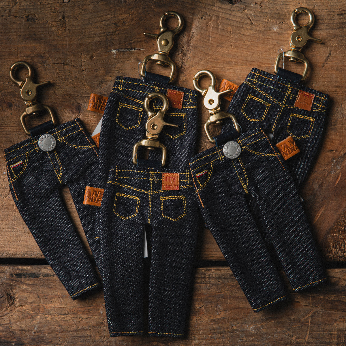 Yamane LOT.9905 Jeans Style Charm — Denim — front view