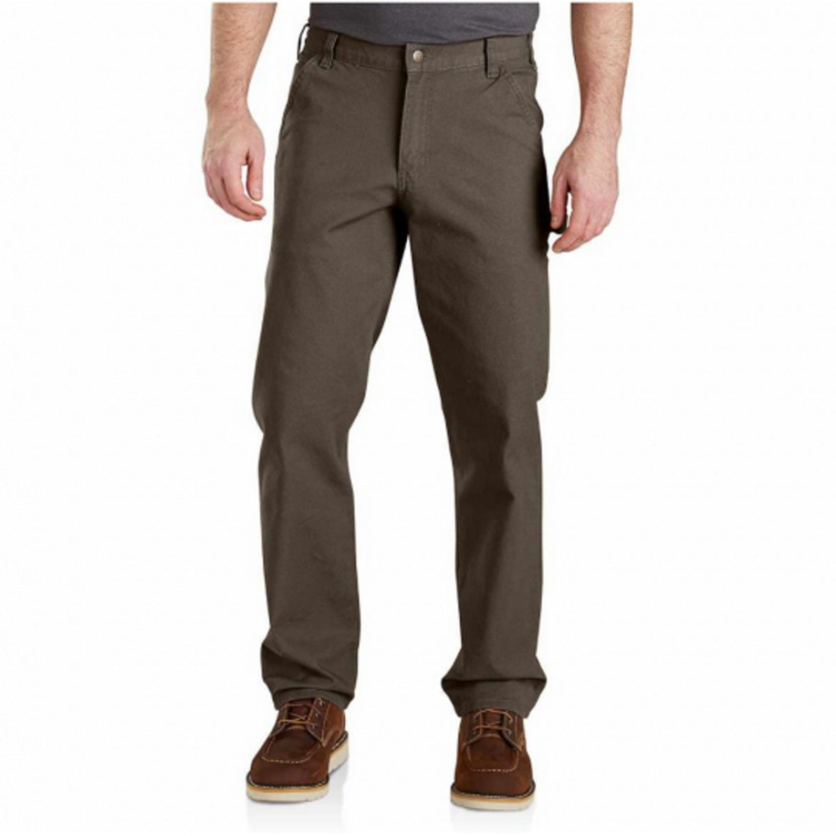 Carhartt Rugged Flex Relaxed Fit Duck Utility Work Pant — Tarmac — front view