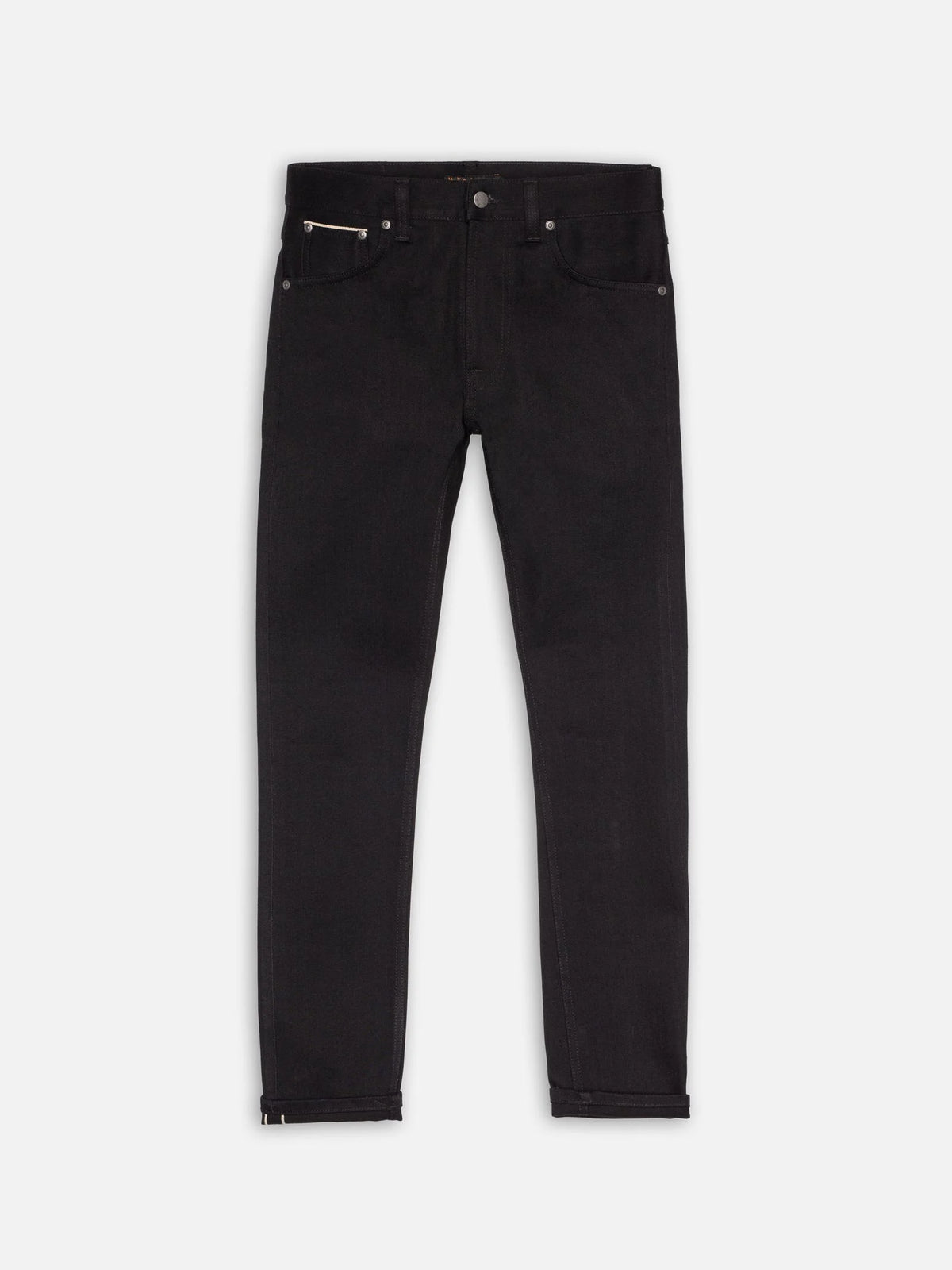 Nudie Jeans Lean Dean — Dry Black Selvage — view 10