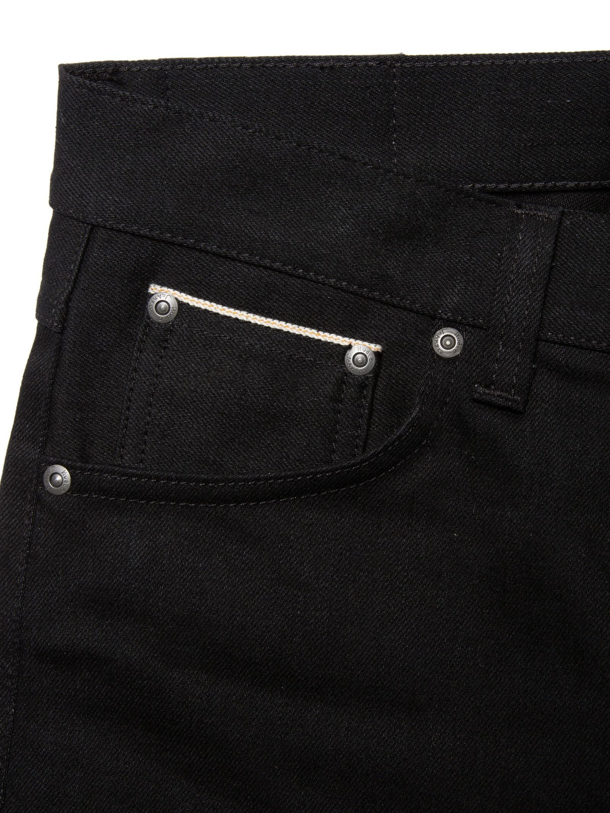 Nudie Jeans Lean Dean — Dry Black Selvage — view 8