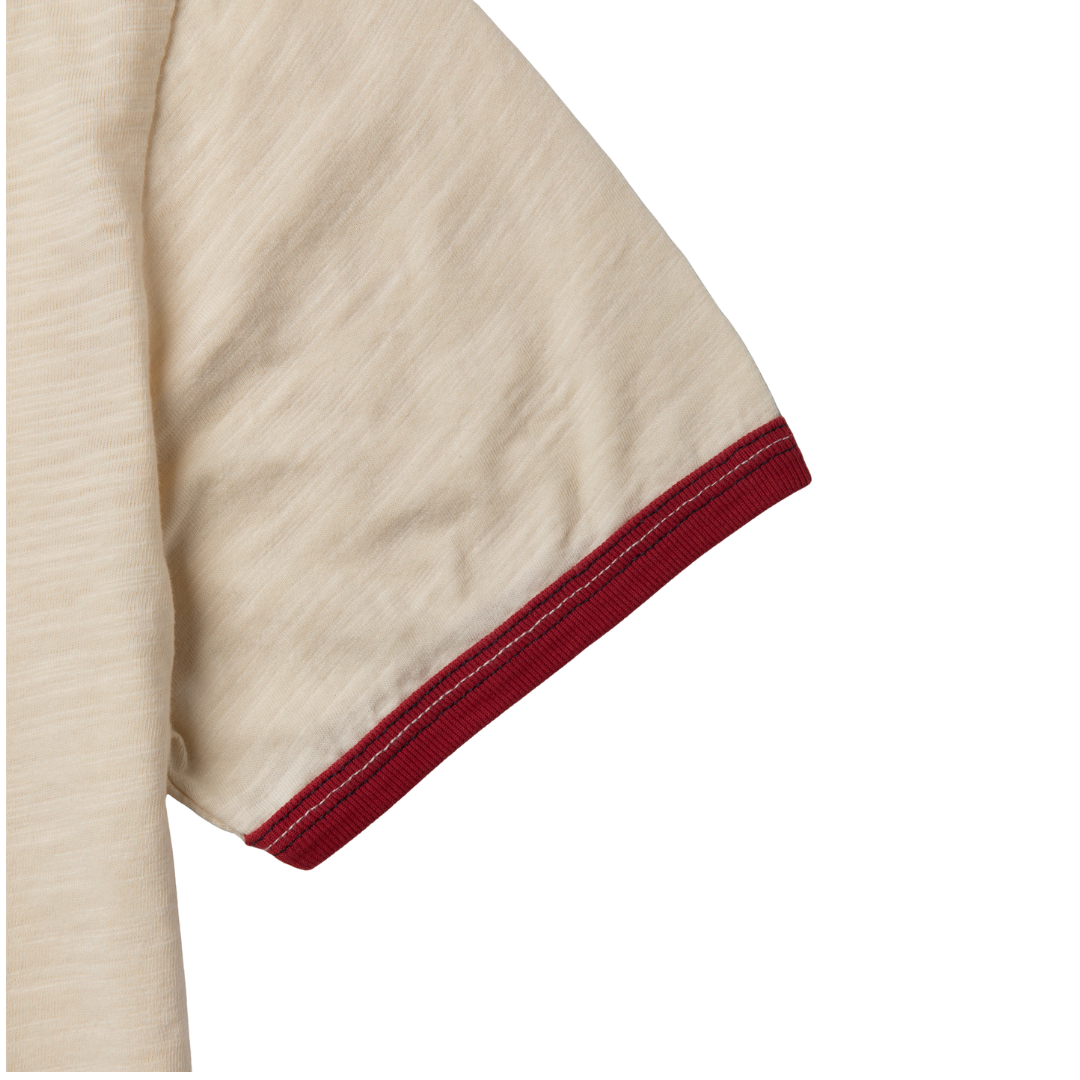 Telluride - Ringer Tee One Soul — White/Burgundy — view 4