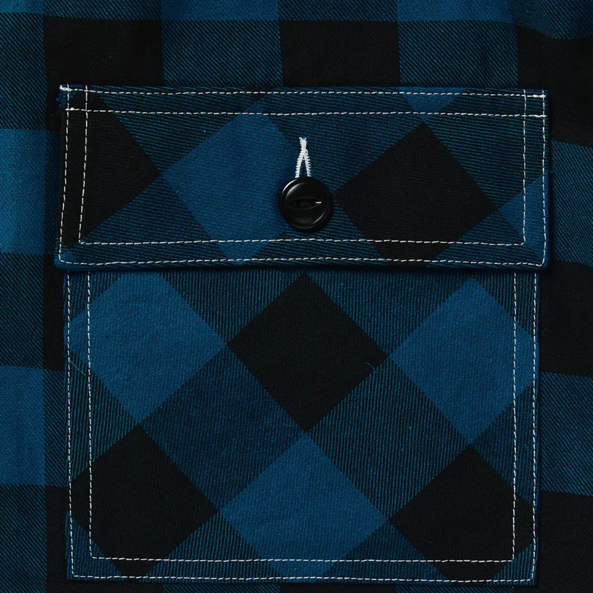 Telluride Check Shirt Jacket — Teal — view 4