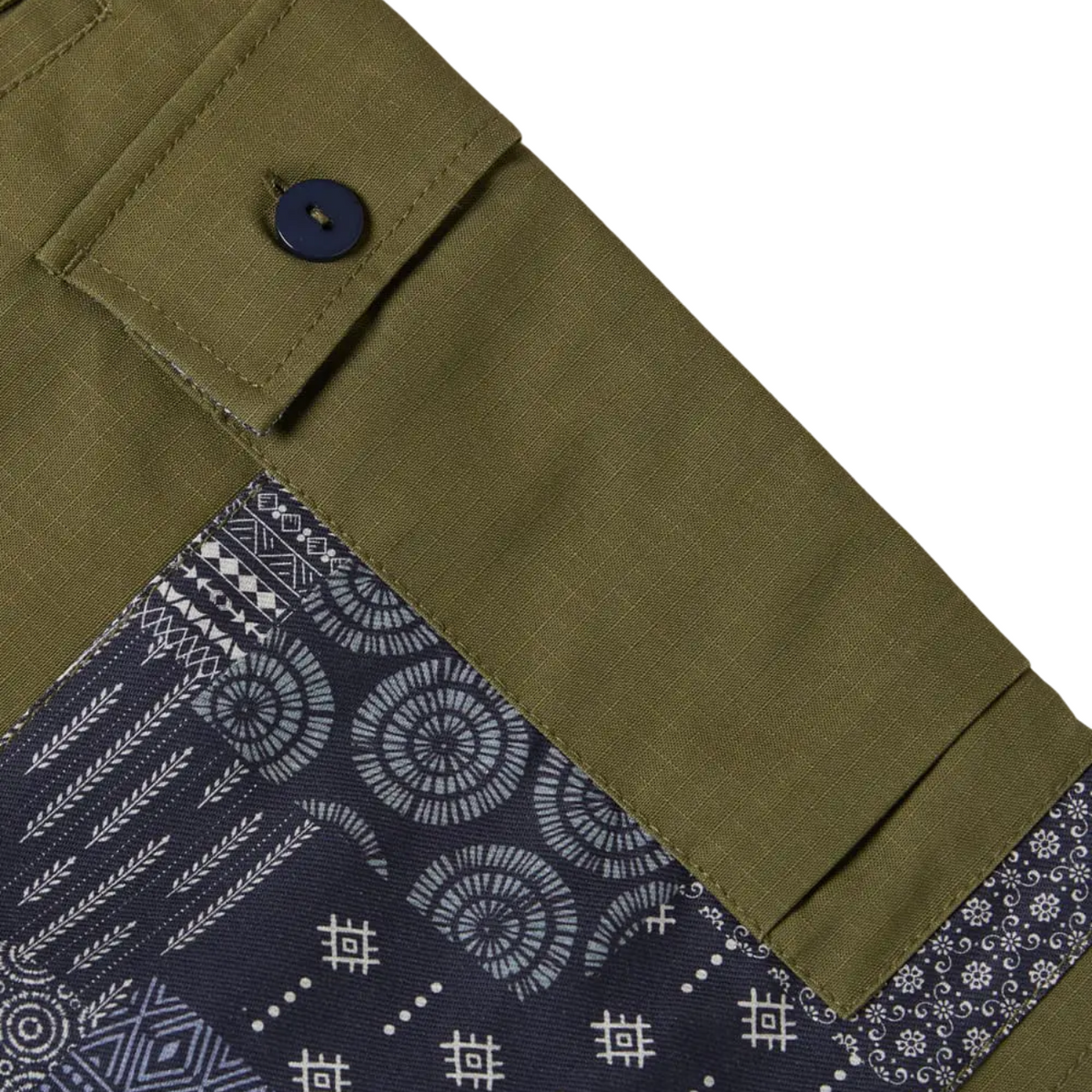 Union Labs Patch Up P43 Shorts — Olive — view 3