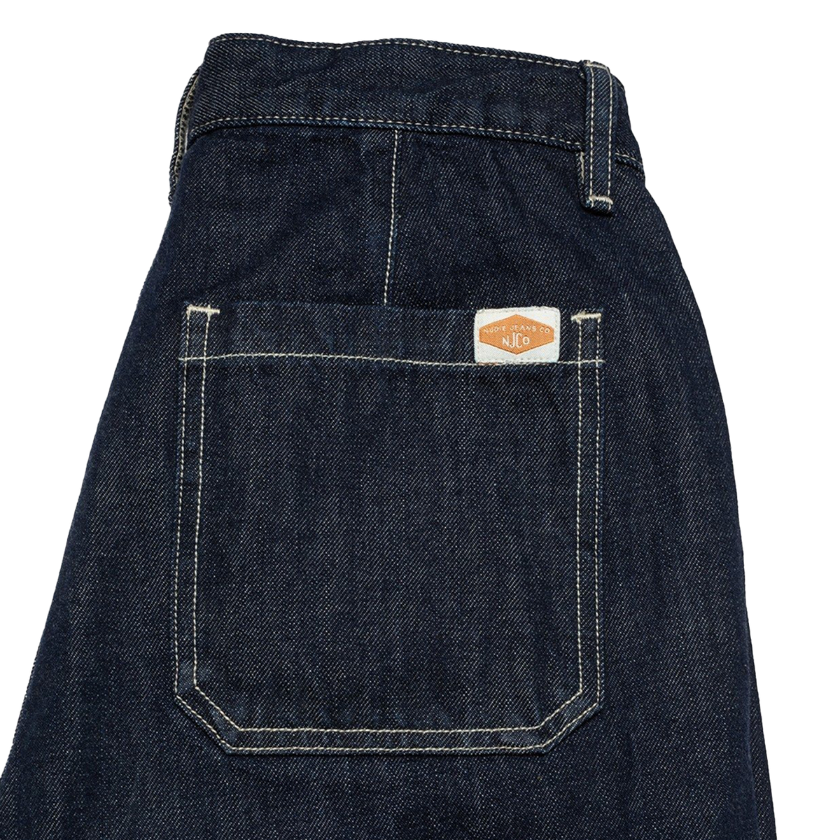 Nudie Jeans Wendy Double Knee Denim Pants — Dark Blue — view 4