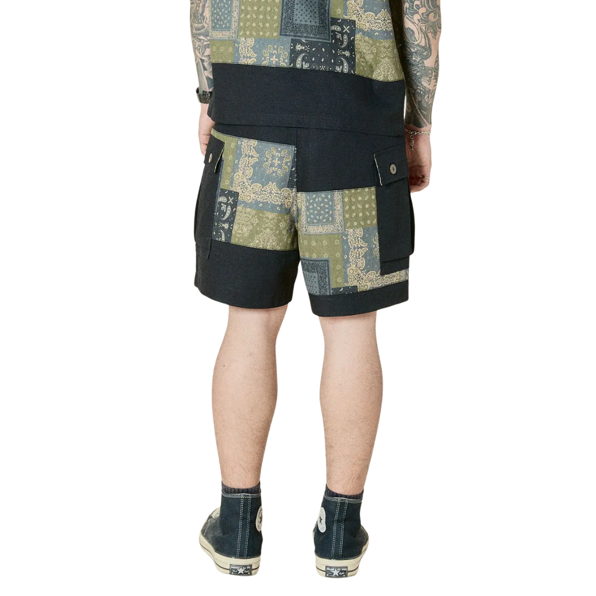 Union Labs Patch Up P43 Shorts — Black — view 4