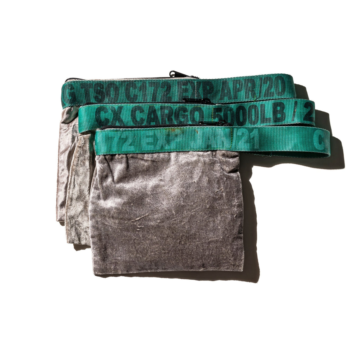 Puebco Vintage Sling Belt Pouch / Silver X Green — view 3
