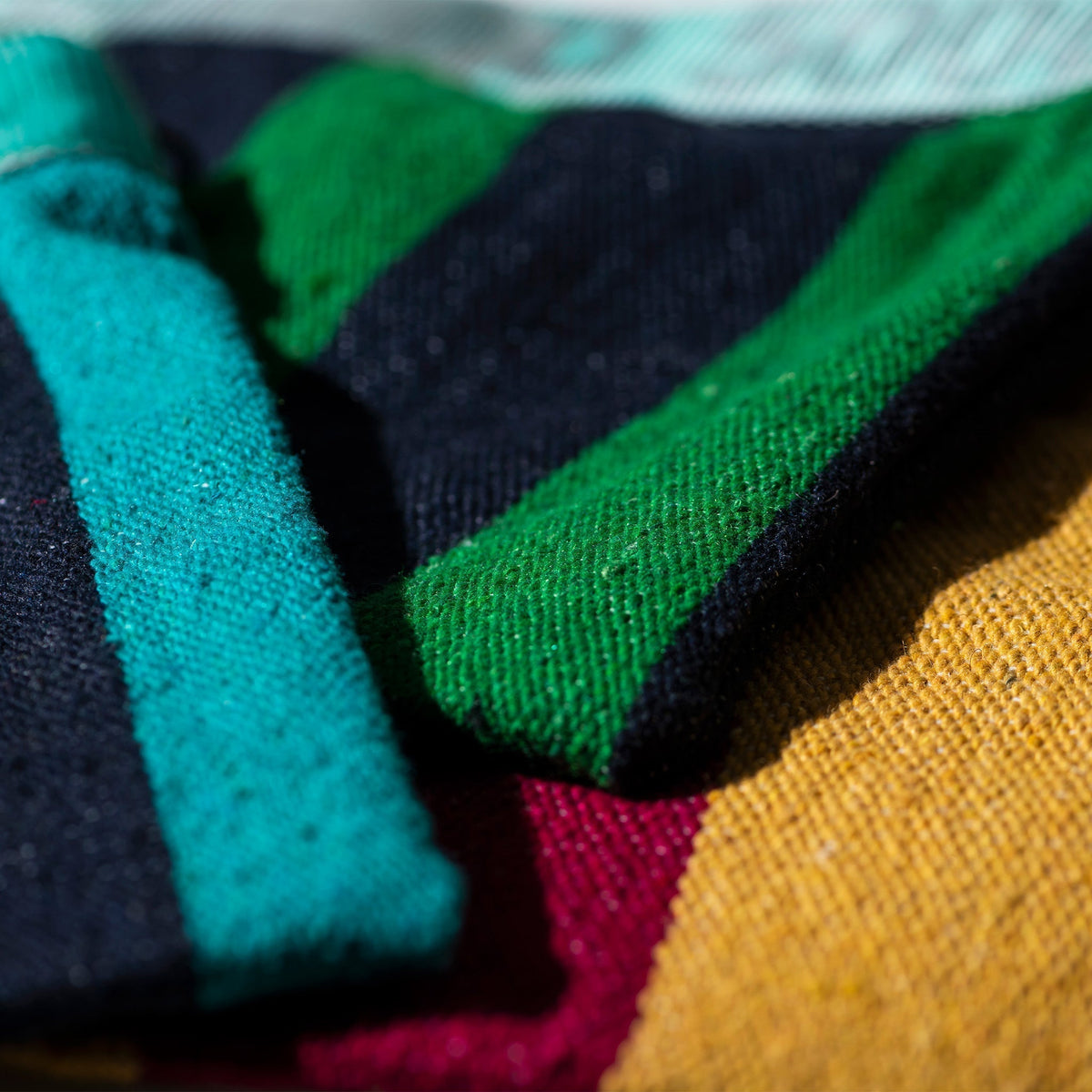 Puebco Rug Pouch / Turquoise X Navy Blue — view 4