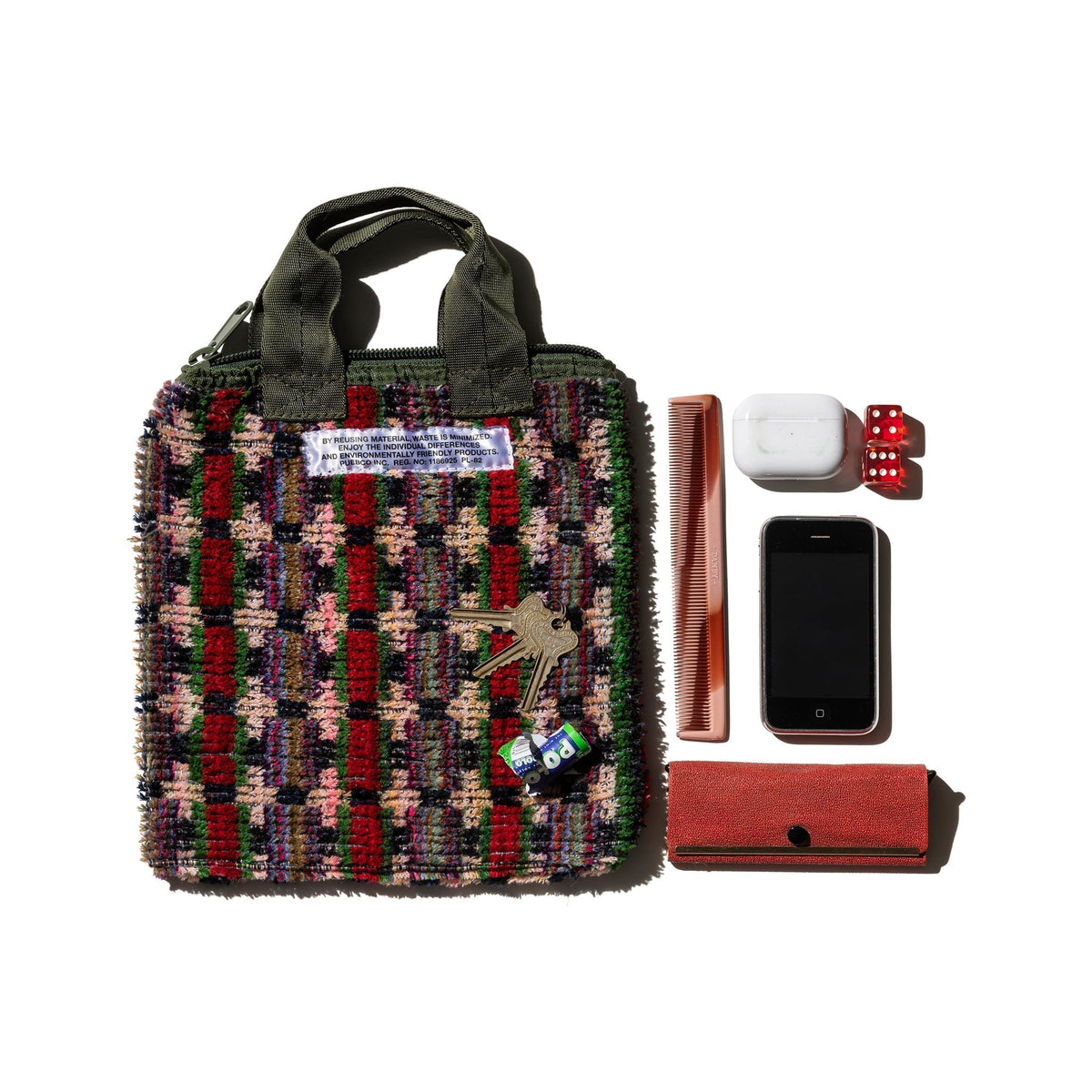 Puebco Truck Seat Fabric Small Tote — front view