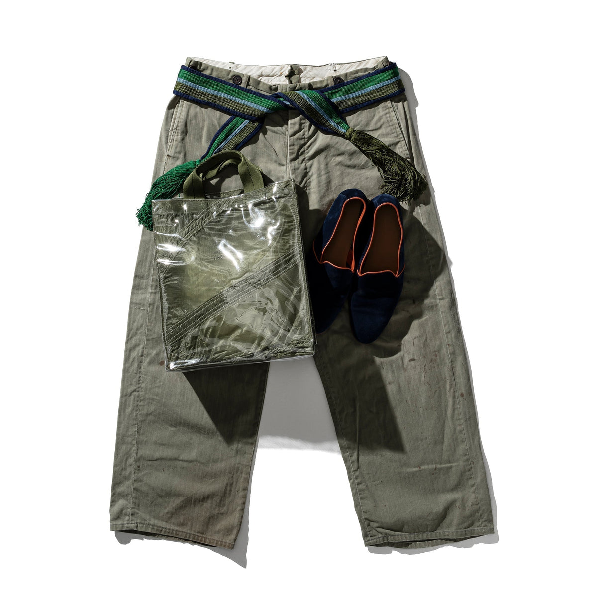Puebco Covered Parachute Document Bag / Olive — view 2