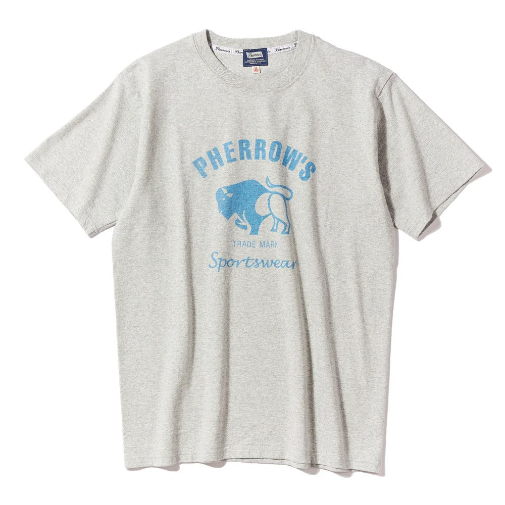 Pherrow's Bull Logo — Grey — front view