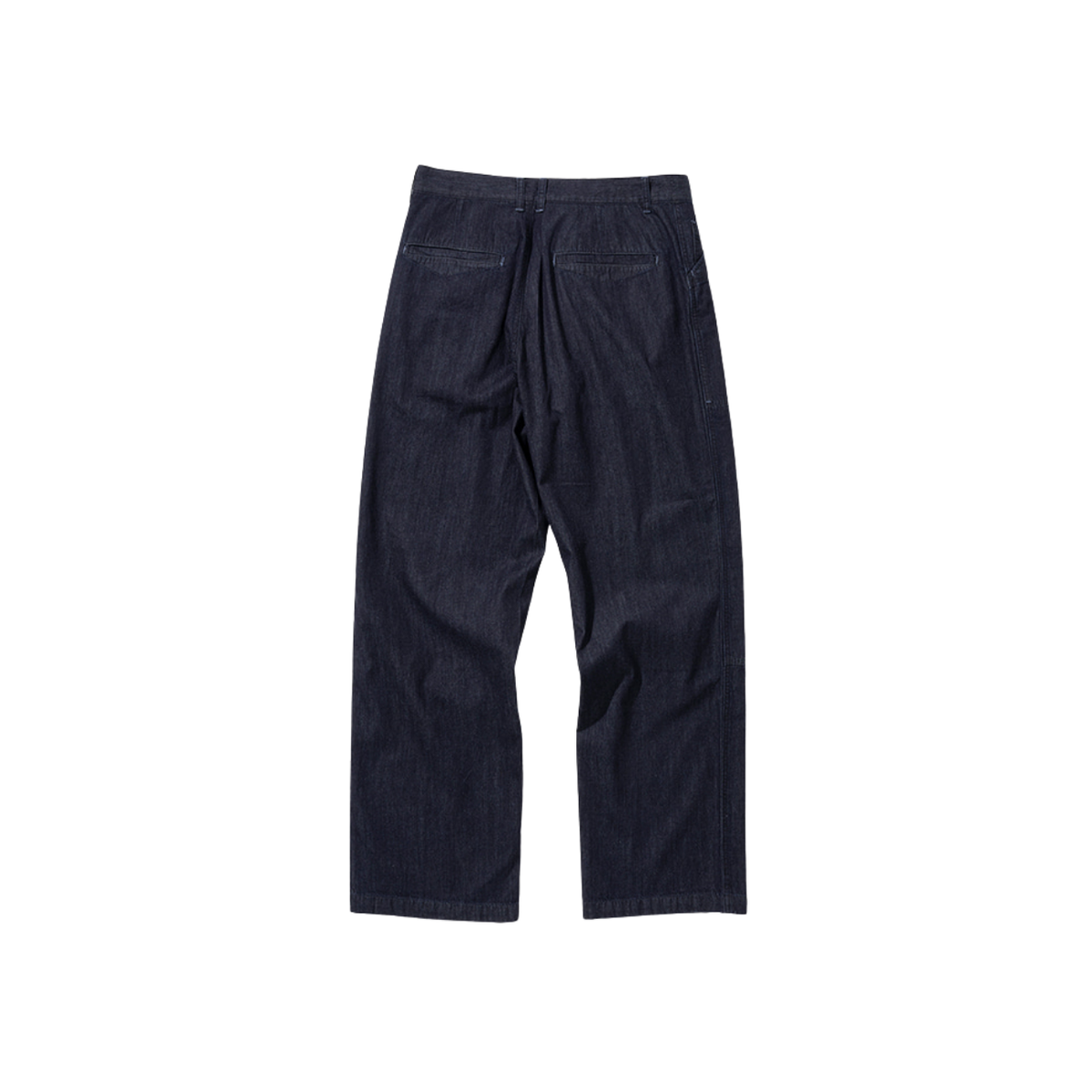 Uniform Bridge Double Knee Denim Pants 6.2oz — Indigo Rinsed — view 2