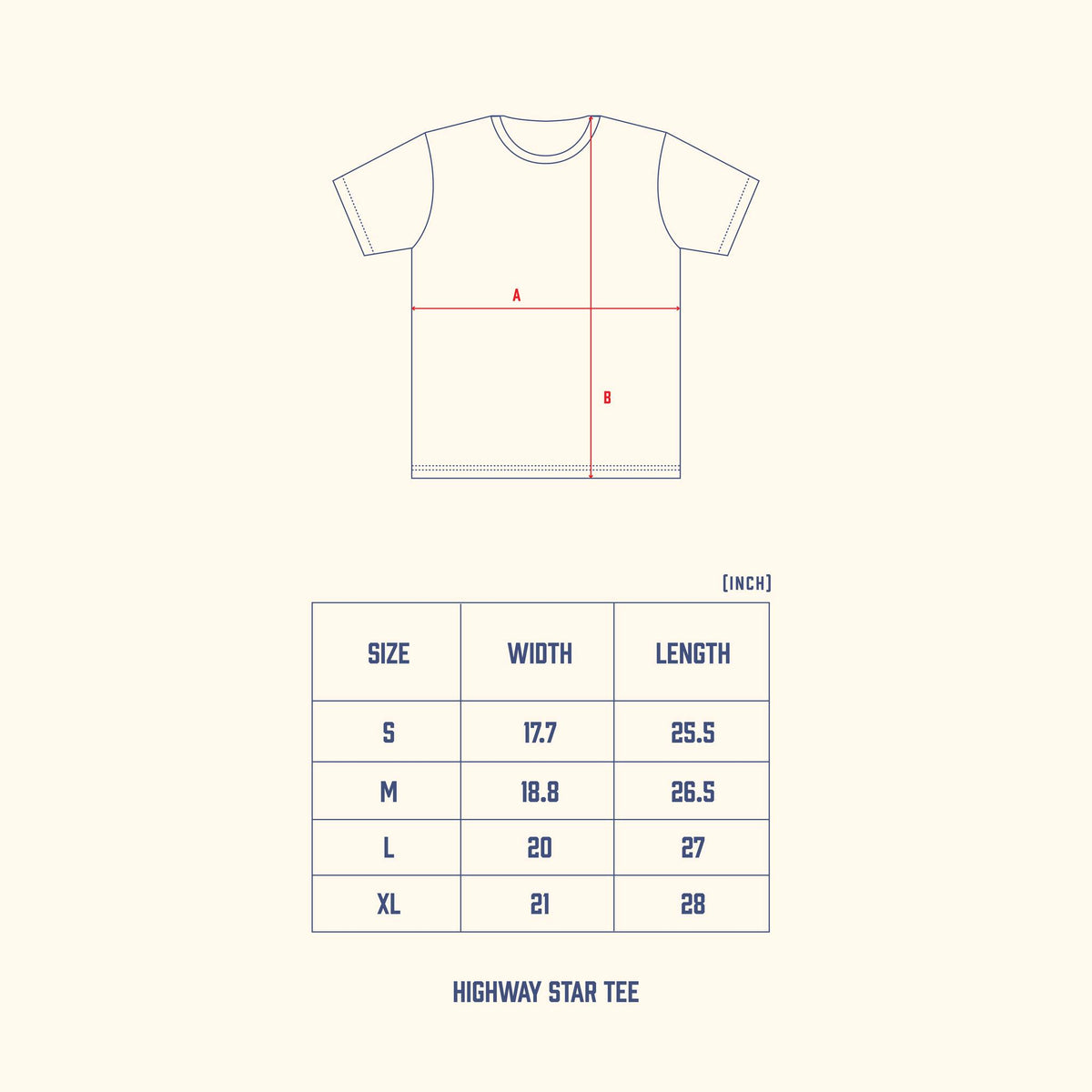 Telluride Highway Star Tee — Navy — view 4