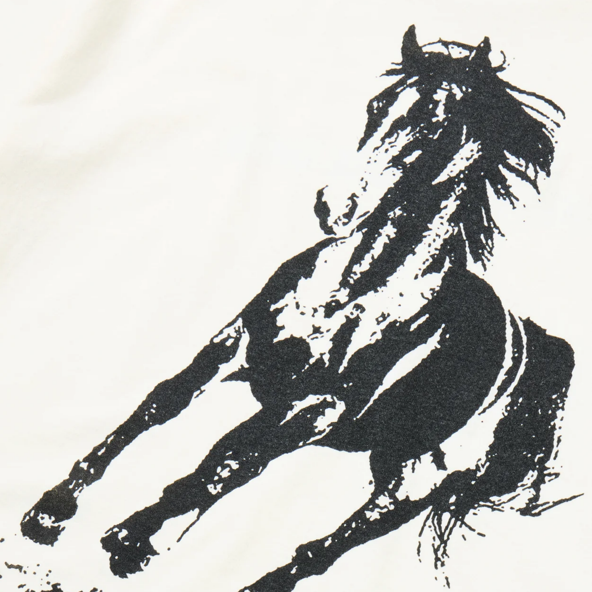 One Of These Days Xerox Running Horse T-Shirt — Bone — view 4