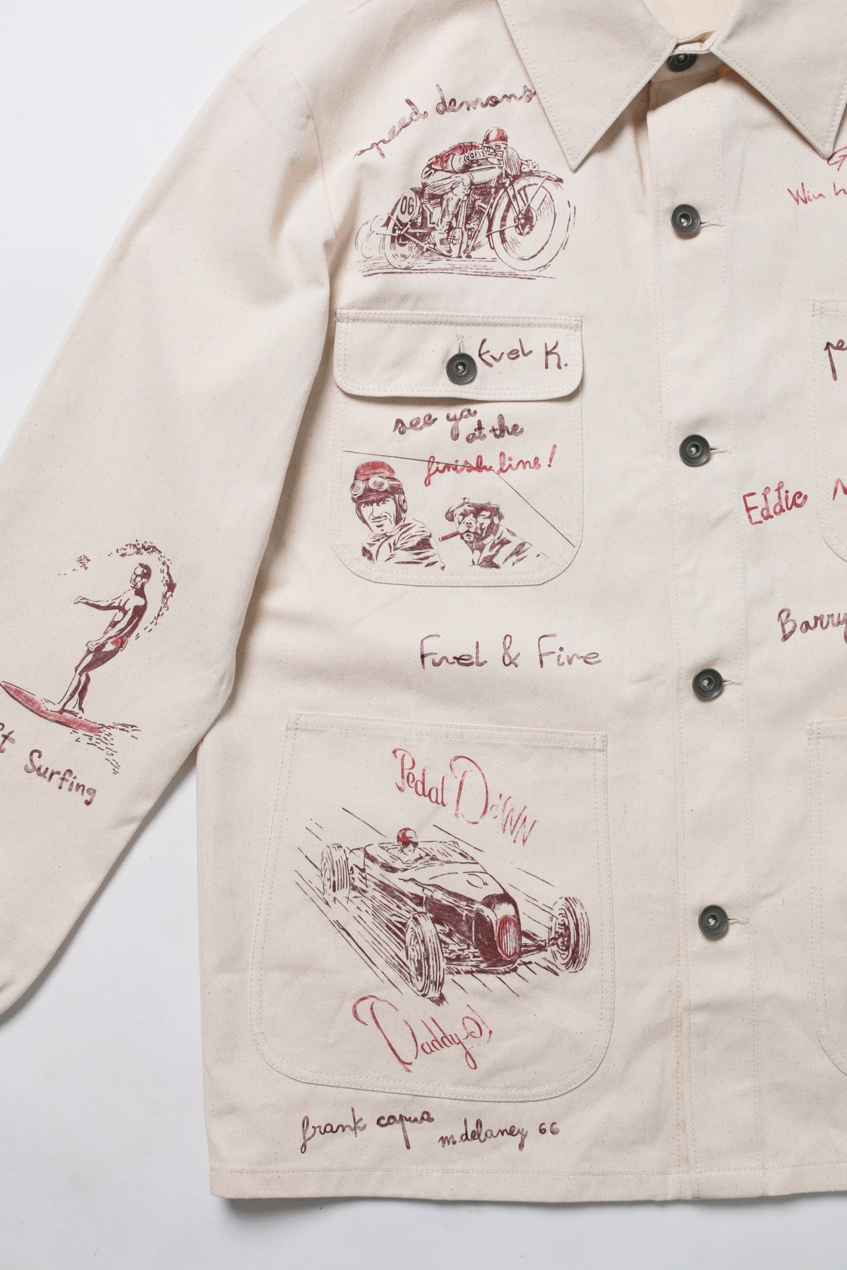 Telluride Field Note Chore Coat — Off White — view 3