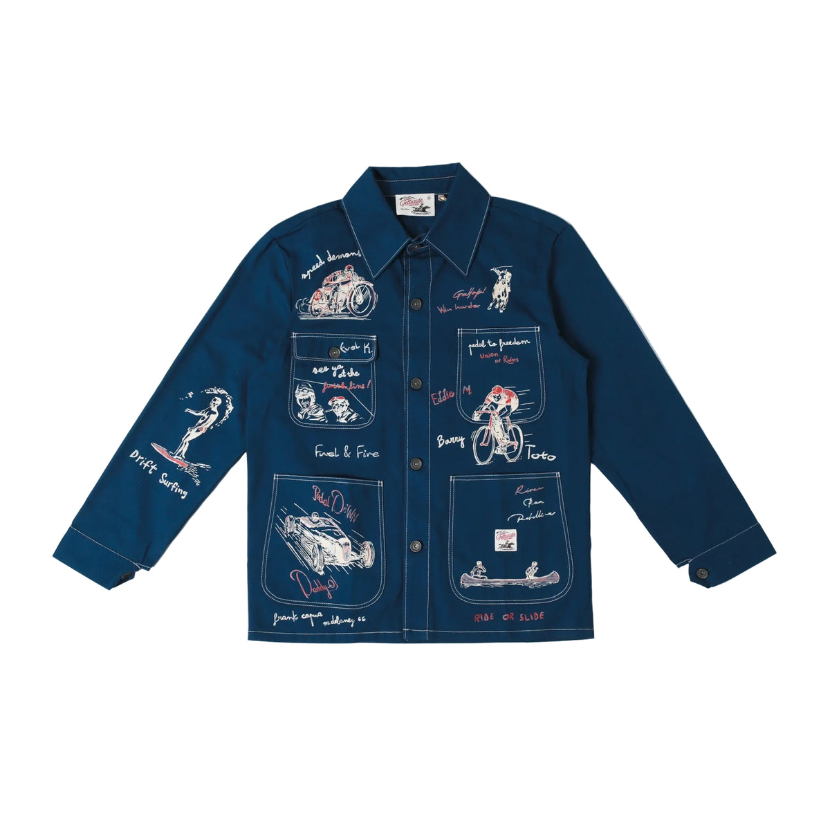 Telluride Field Note Chore Coat — Industrial Blue — front view