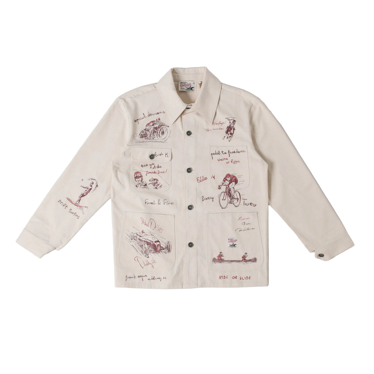 Telluride Field Note Chore Coat — Off White — front view