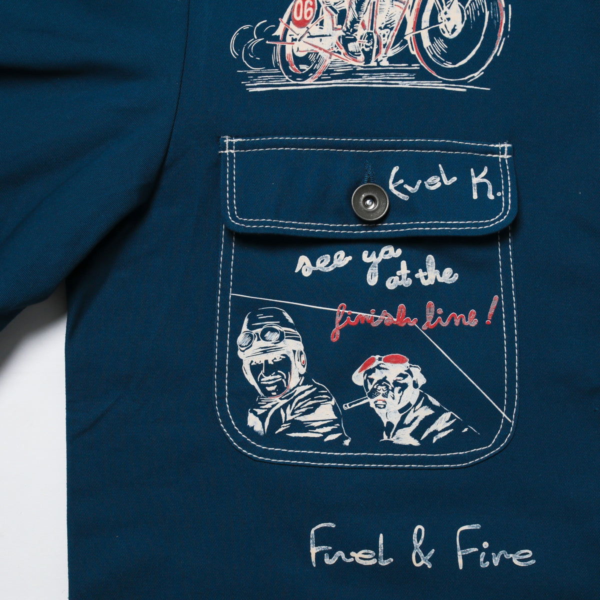 Telluride Field Note Chore Coat — Industrial Blue — view 10
