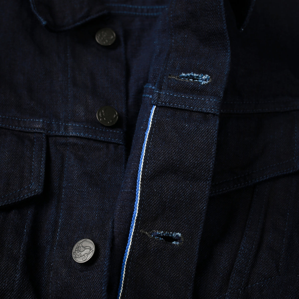 Tanuki Id Type 3 Jacket — Indigo X Indigo — view 7