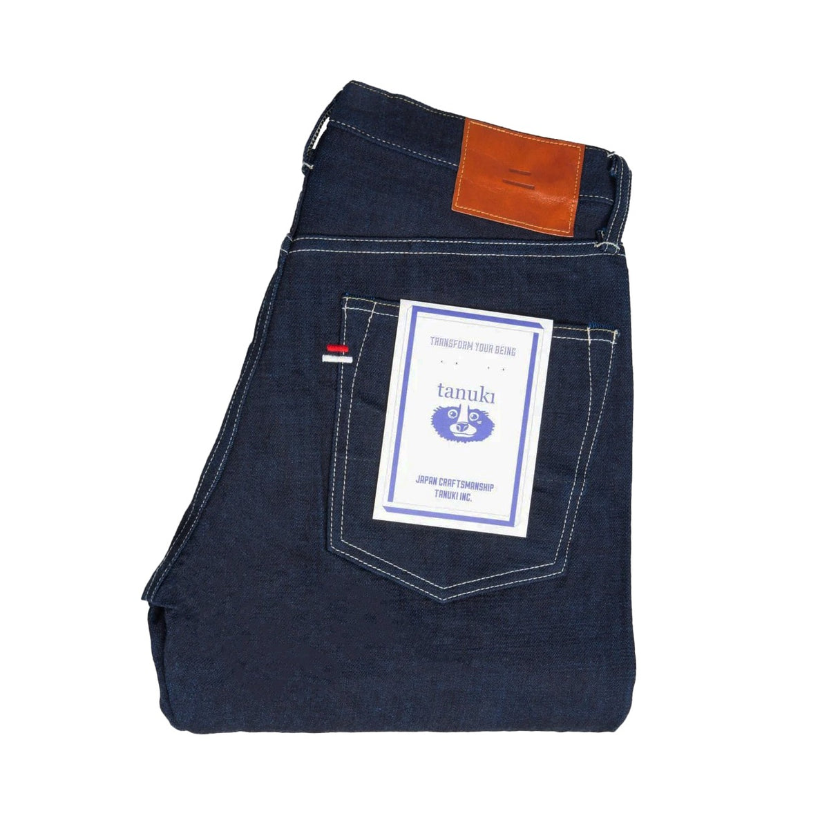 Tanuki Yurai Regular Straight — Indigo X Cobalt Blue — view 3