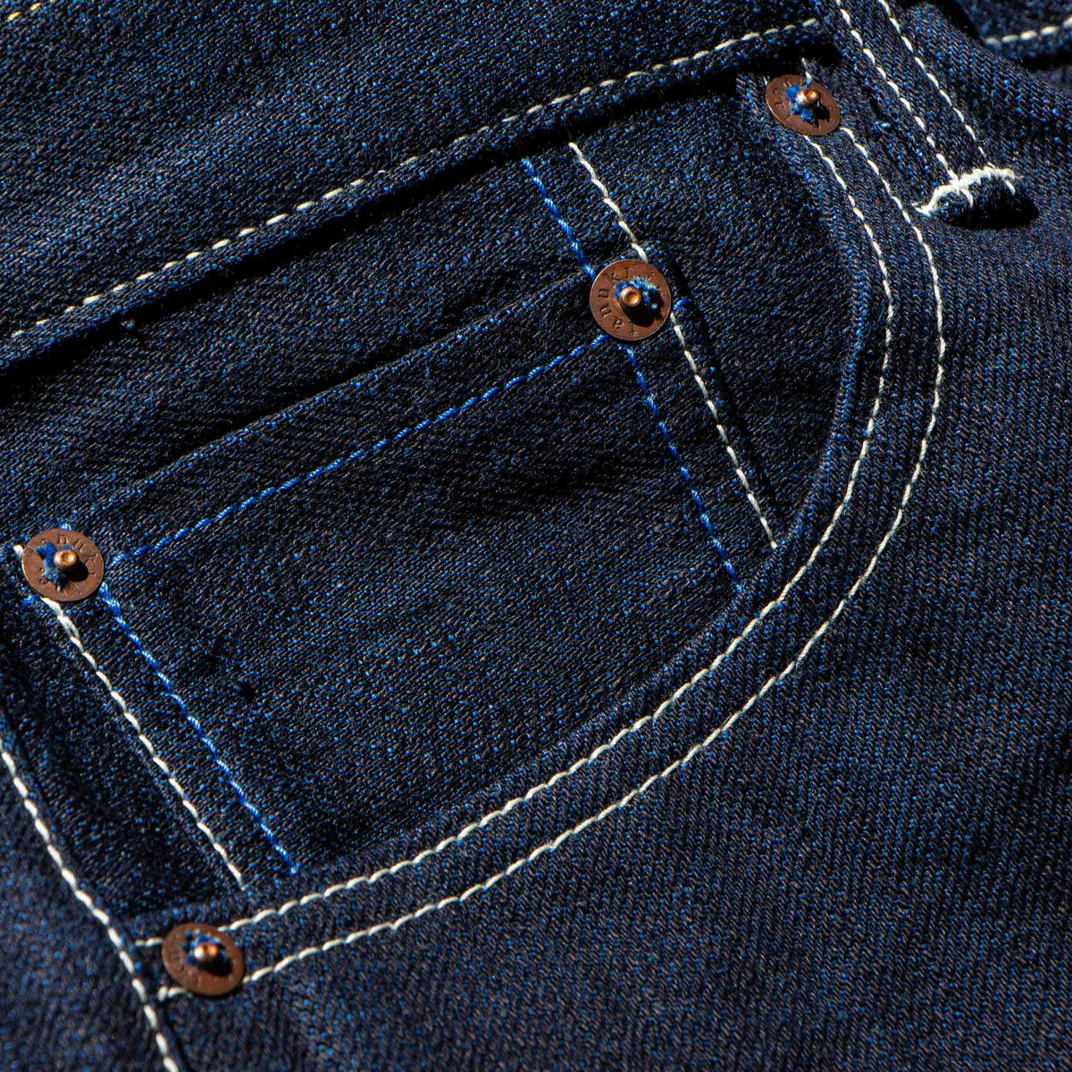 Tanuki Yurai High Tapered — Indigo X Cobalt Blue — view 4
