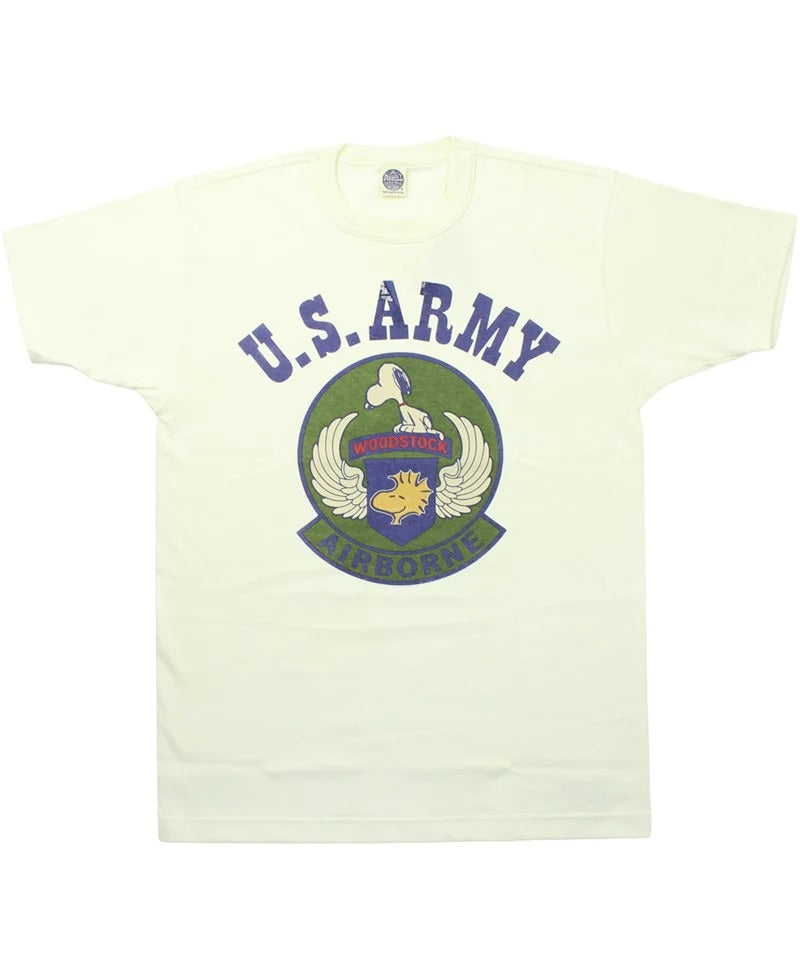 Toys McCoy Snoopy Tee U.s. Army Airborne Subdued — Off White — front view