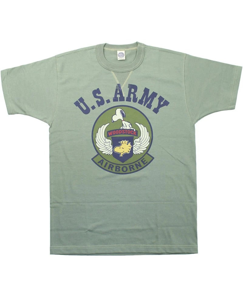 Toys McCoy Snoopy Tee U.s. Army Airborne Subdued — Green — front view