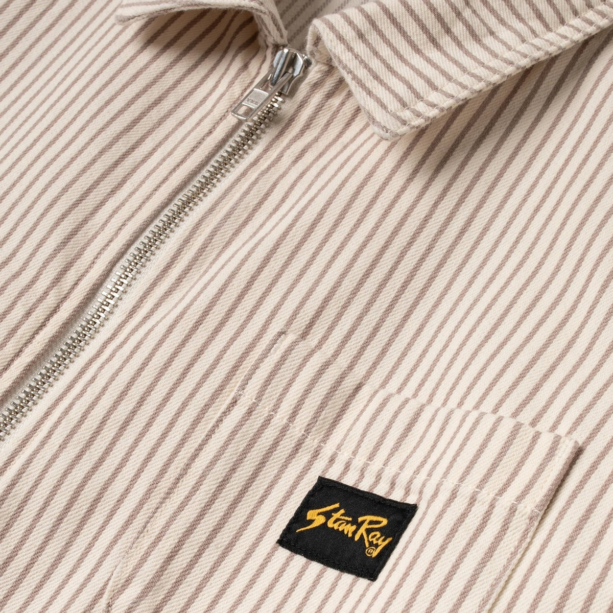 Stan Ray Zip Shirt — Peyote Hickory — view 4