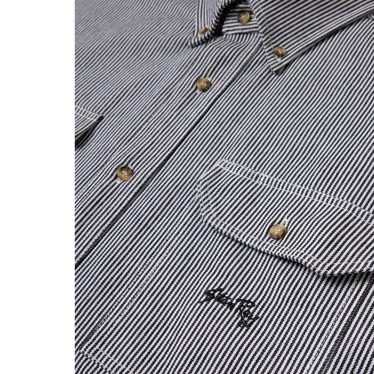 Stan Ray SS Work Shirt — Aged Hickory Stripe — view 5