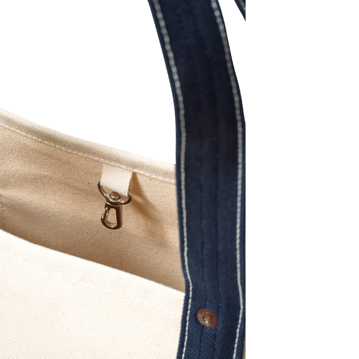 Big John VBTT45 Canvas Tote Bag — Kinari/Navy — view 5
