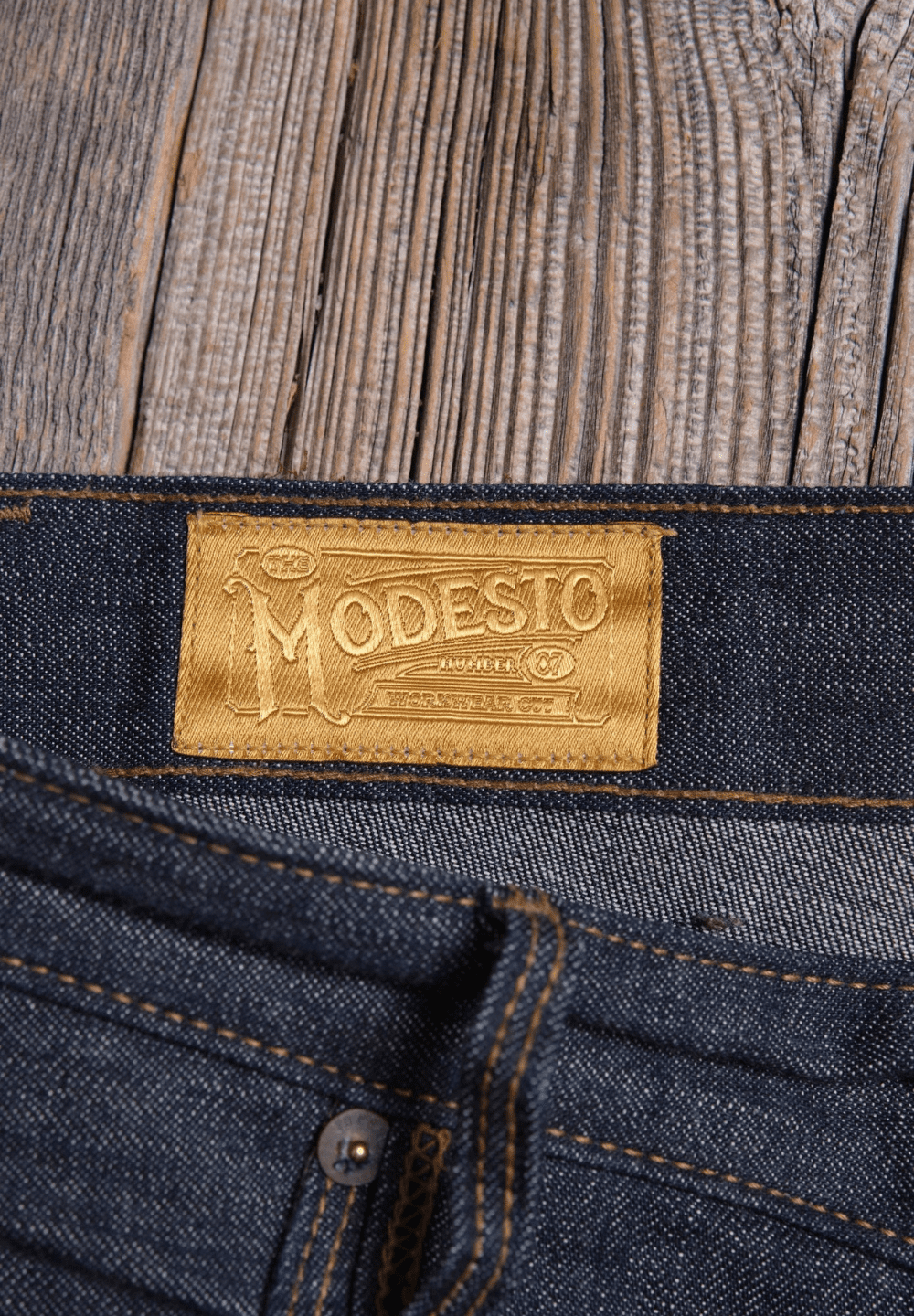 Freenote Modesto Straight Cut 11 Ounce Denim — Indigo — view 3