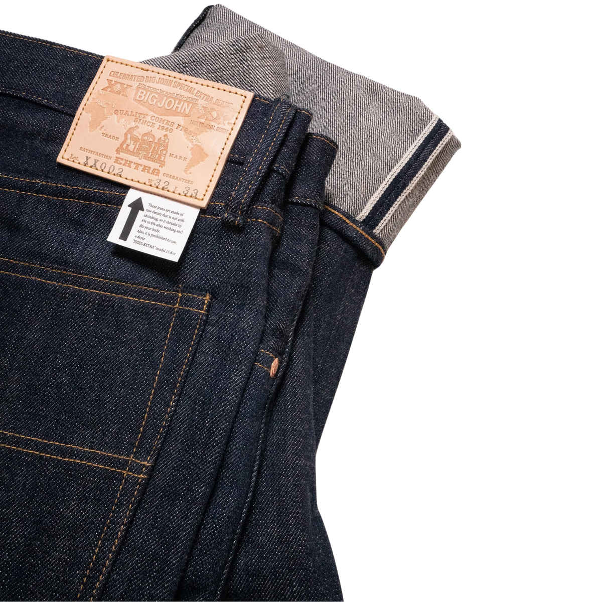 Big John XX002 Slim Straight Fit — Indigo — view 4