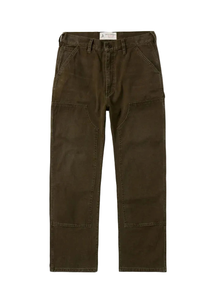 One Of These Days Canvas Double Knee Pants — Washed Brown — front view